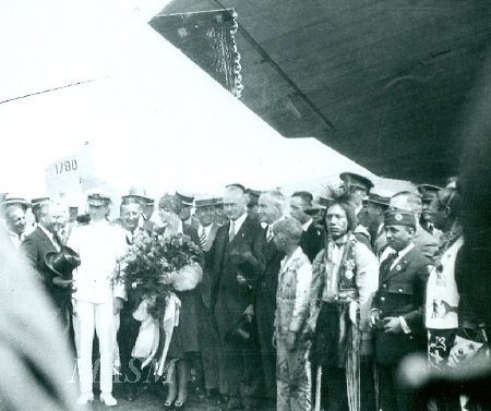 Admiral Byrd With Governor Allen, Mayor Nichols