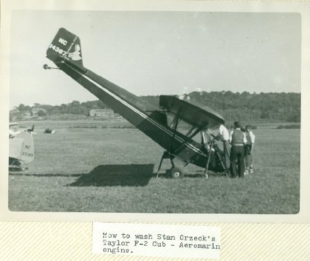 28 Washing Stan Orzeck's Taylor Cub