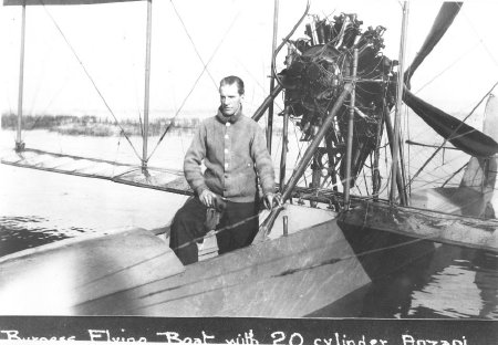 Burgess Flying Boat Coffyn Pilot