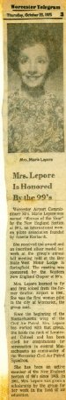 Marie Lepore 99s Woman Of The Year 1975