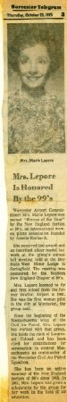 Marie Lepore 99s Woman Of The Year 1975