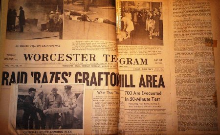 Worcester Telegram Air Raid Drill 1942