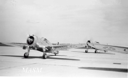 2 P-36cs Taxiing
