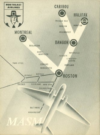 Northeast Airlines 2nd Annual Report 1942 Back